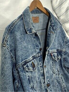 80s Levi's 70507 Acid Wash Trucker Denim Jacket Made in USA